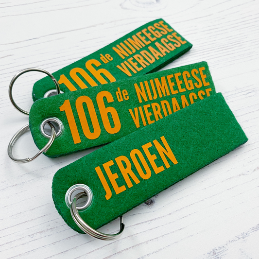 "106de Nijmeegse Vierdaagse" Vilten Sleutelhanger